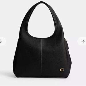 Coach Lana Black Shoulder Bag 23 with Gold Hardware